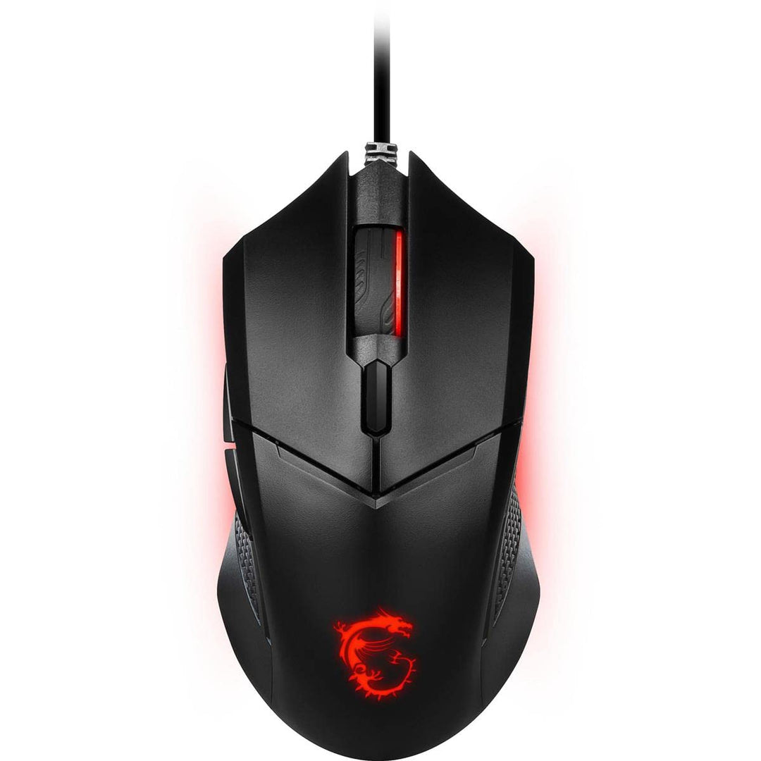 MSI Clutch GM08 Optische Gaming-Maus, 4200 DPI, kabelgebunden, mit roter LED