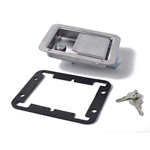 Riloer Trailer Toolbox RV Palettengriffverriegelung mit 2 Schlüsseln, Verriegelung Palettengriff, We