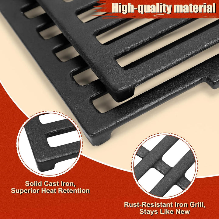 Denmay 7524 49,5 x 32,8cm Gusseisen Grillrost für Weber Genesis E-310/ E-320/ E-330, S-310/ S-320/ S