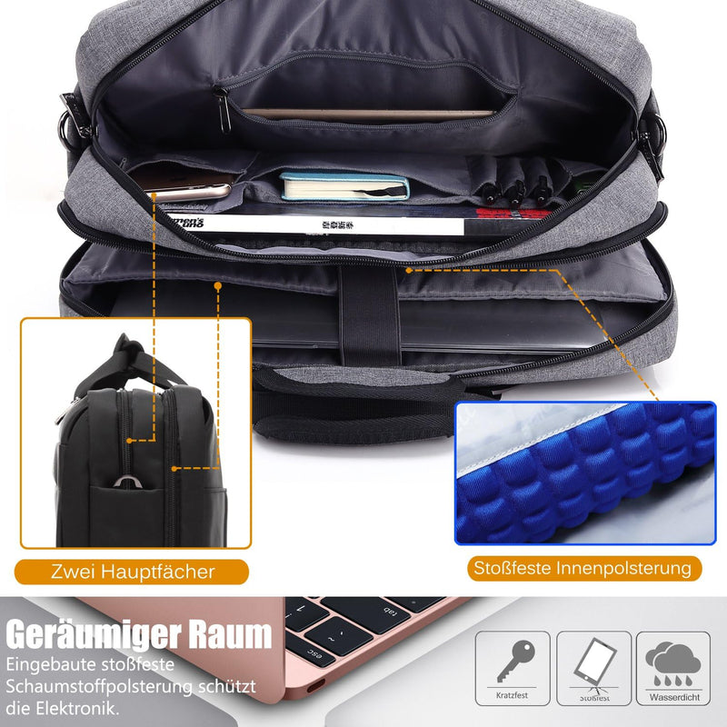 CoolBELL17,3 Zoll umwandelbar Laptop Tasche / Rucksack Messenger Bag Oxford Gewebe Umhängetasche Bac