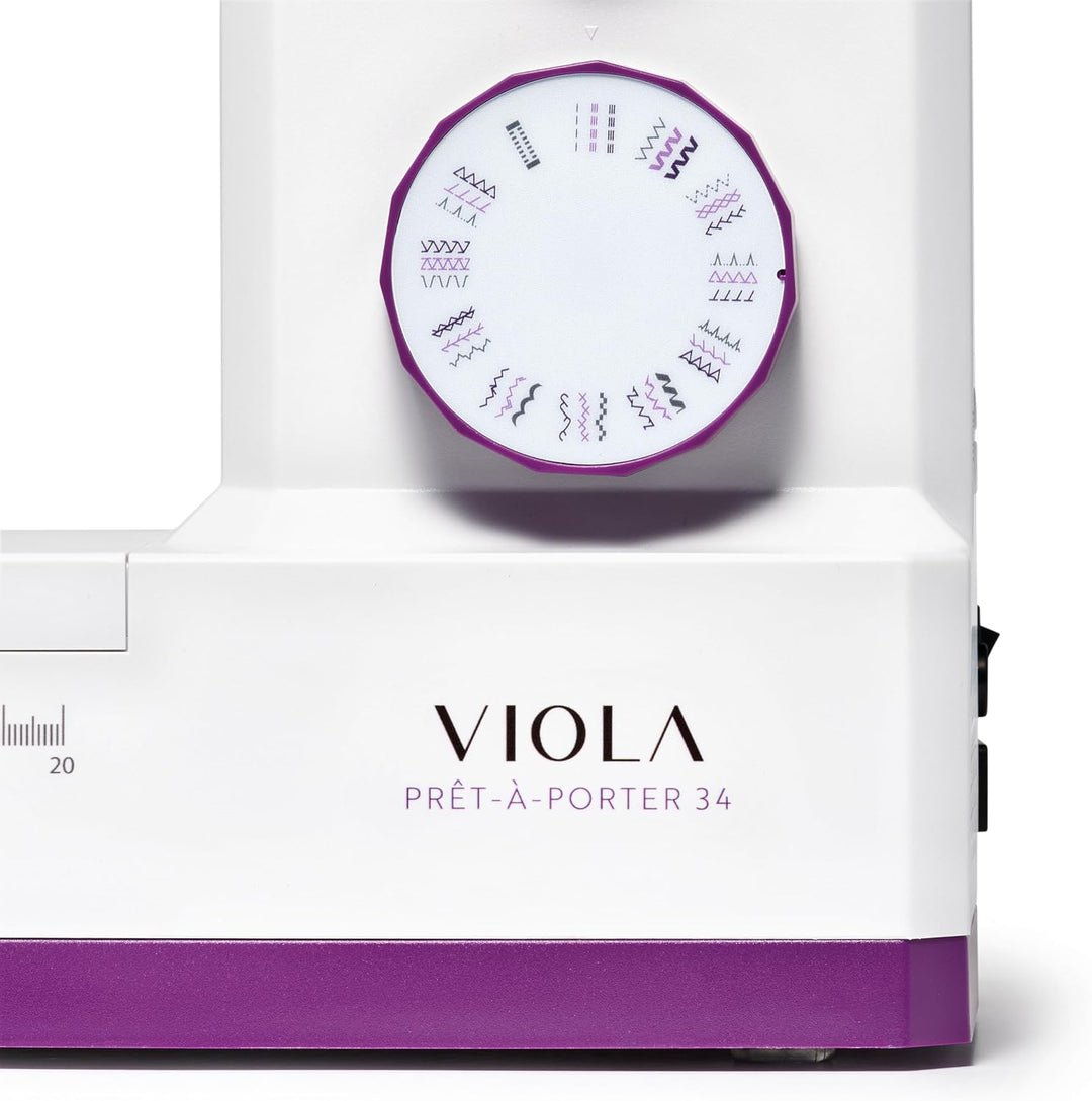 VIOLA Prêt-à-Porter Nähmaschine (Exklusive Edition) Nähmaschine mit 34 Nähprogramme, Servomotor, Näh