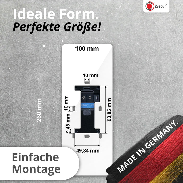 iSecur Acryl Blende personalisiert Premium - Passend für Ring Akku-Videotürklingel 2, Gen 3 Plus 4 (