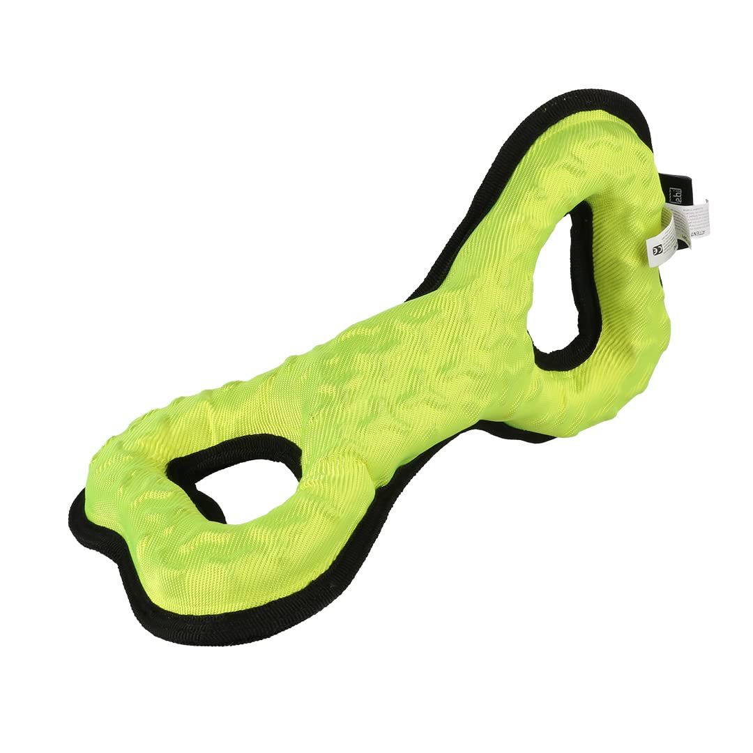 Ebi, Tug-o-War Hundespielzeug, geflochten – Y 31 x 15,5 x 15 cm, Gelb, sehr robust und sehr robust,