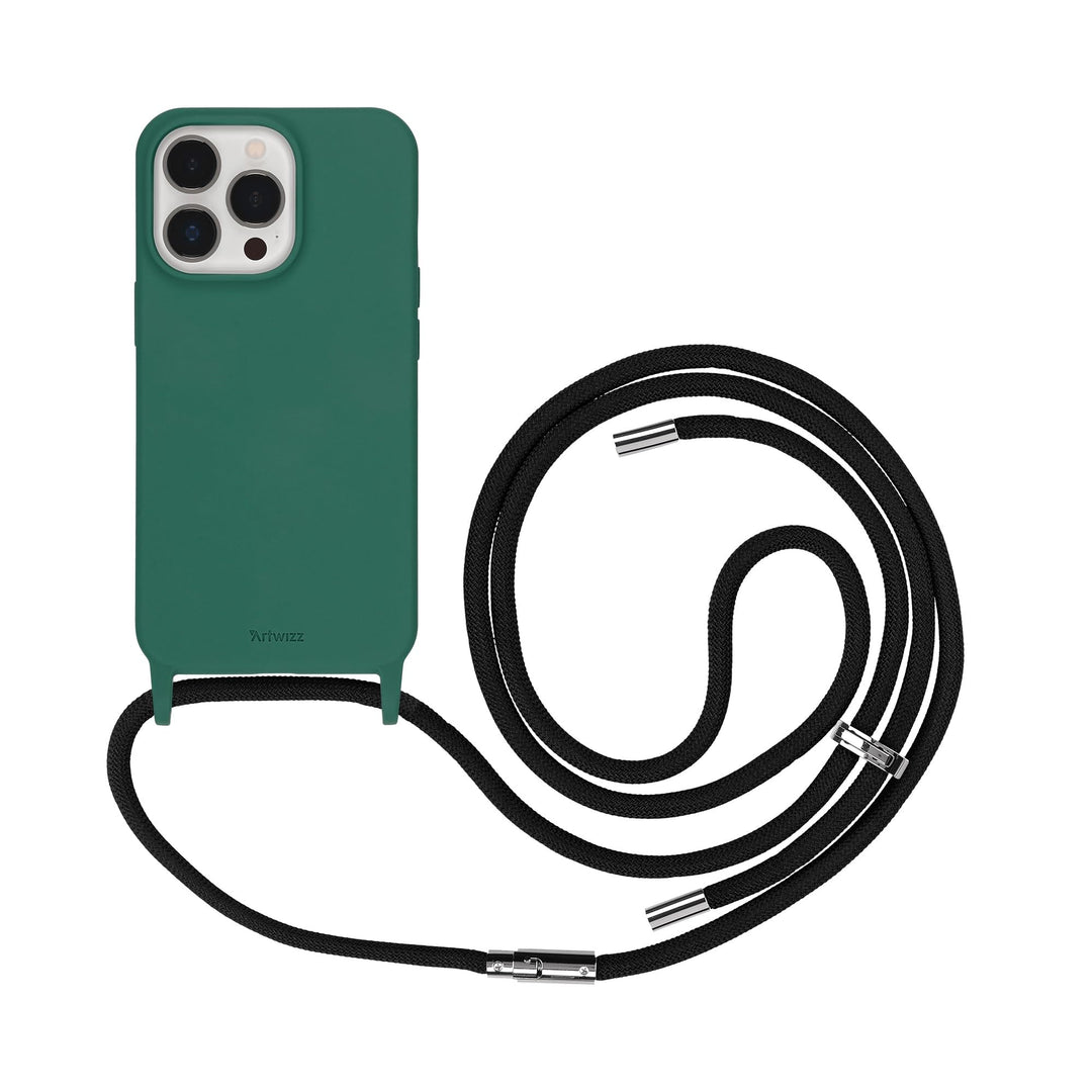 Artwizz HangOn Case kompatibel mit [iPhone 13 Pro] - Elastische Schutzhülle aus Silikon als Handyket