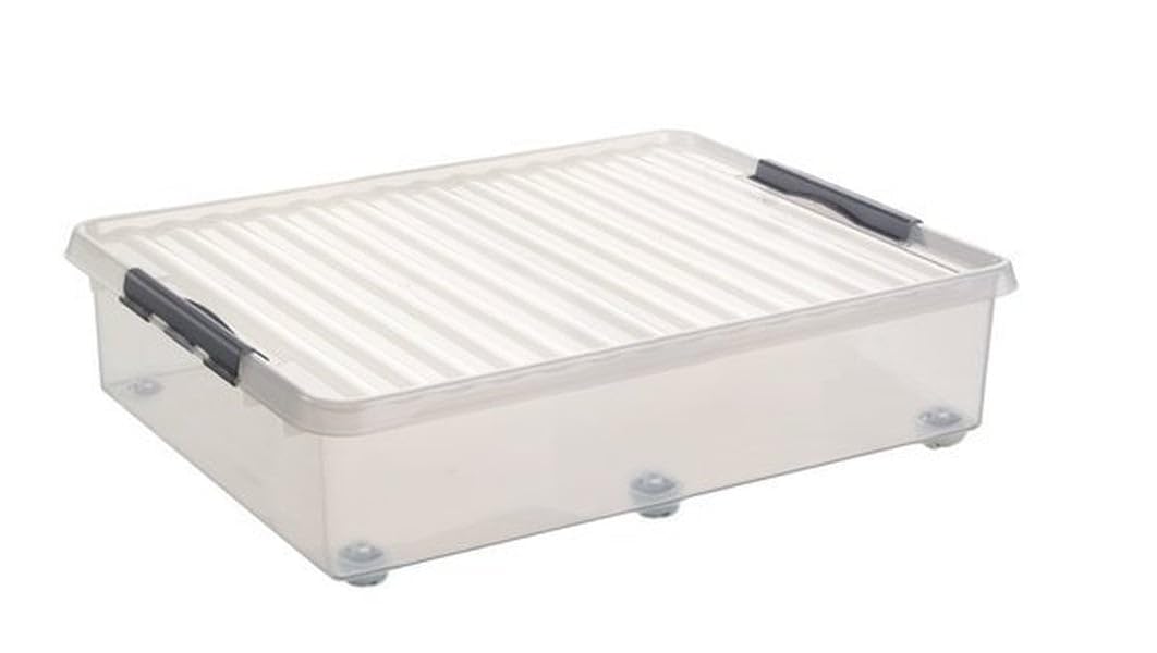 Sunware Q-Line Rollbox, Kunststoff, durchsichtig, 60 Litre