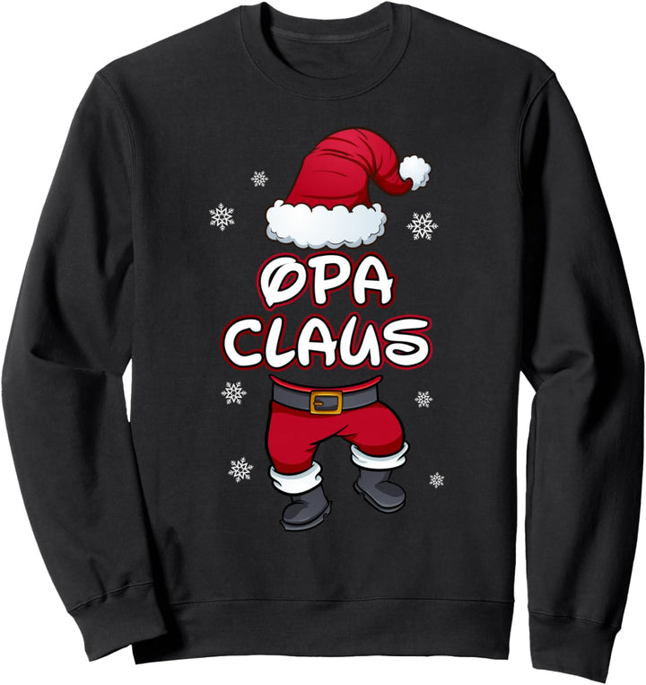 Opa Claus Weihnachten Familie Partnerlook Weihnachtsmann Sweatshirt