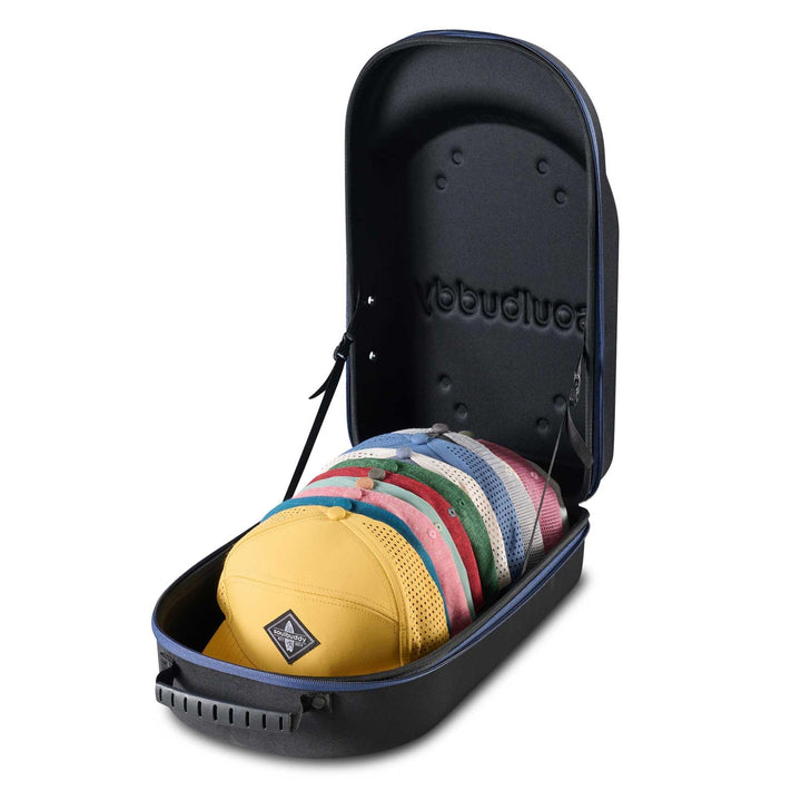 Soulbuddy Cap Travel Case | Cappy Transport Box für bis zu 12 Caps | Basecap Cap Aufbewahrung | Huta