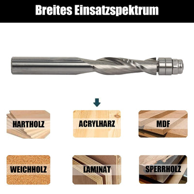 AKYLIN Spiral Bündigfräser 8mm Schaft，Up Cut Spiralfräser für Oberfräse，8 mm Schnittdurchmesser，28.6