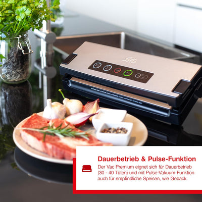Solis Vakuumiergerät Vac Premium 574 - Einschweissgerät für Lebensmittel - Vakuumierer/Folienschweis