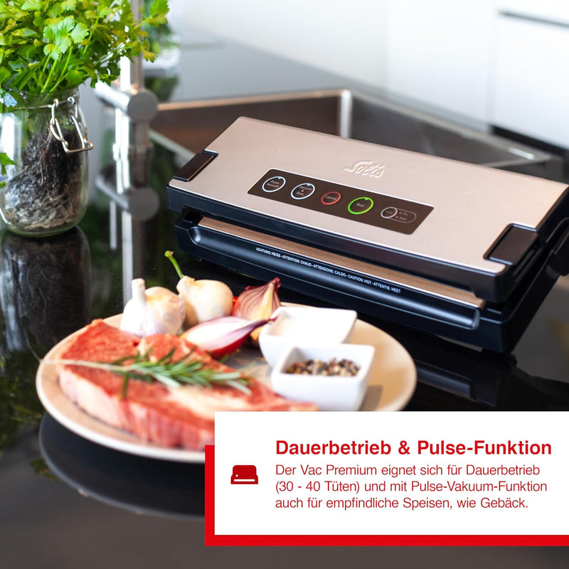 Solis Vakuumiergerät Vac Premium 574 - Einschweissgerät für Lebensmittel - Vakuumierer/Folienschweis