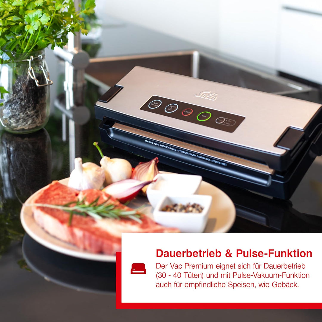 Solis Vakuumiergerät Vac Premium 574 - Einschweissgerät für Lebensmittel - Vakuumierer/Folienschweis