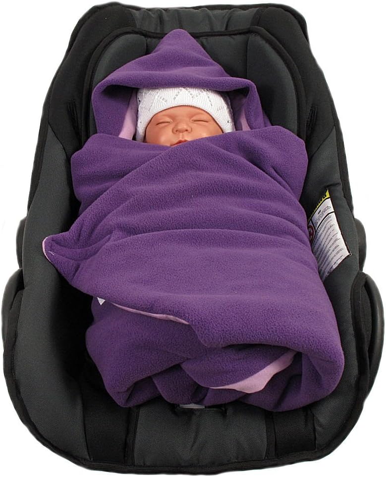 HOBEA-Germany Fusssack Einschlagdecke für die Babyschale Babyschalenfusssack Winter, Farben Winterde