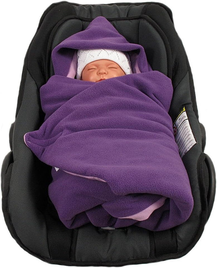 HOBEA-Germany Fusssack Einschlagdecke für die Babyschale Babyschalenfusssack Winter, Farben Winterde