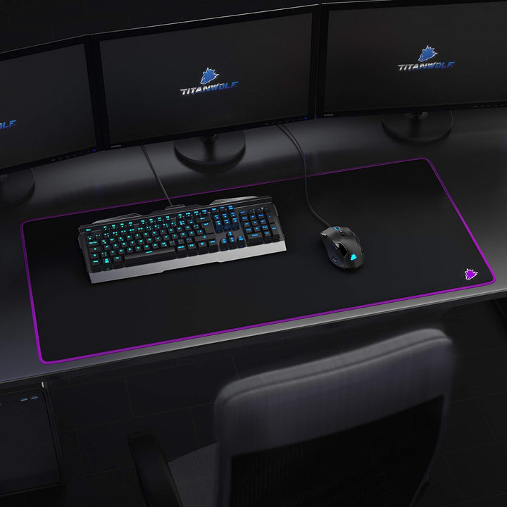 CSL-Computer TITANWOLF - XXL Speed Gaming Mauspad Titanwolf 900 x 400mm - XXL Mousepad - Tischunterl
