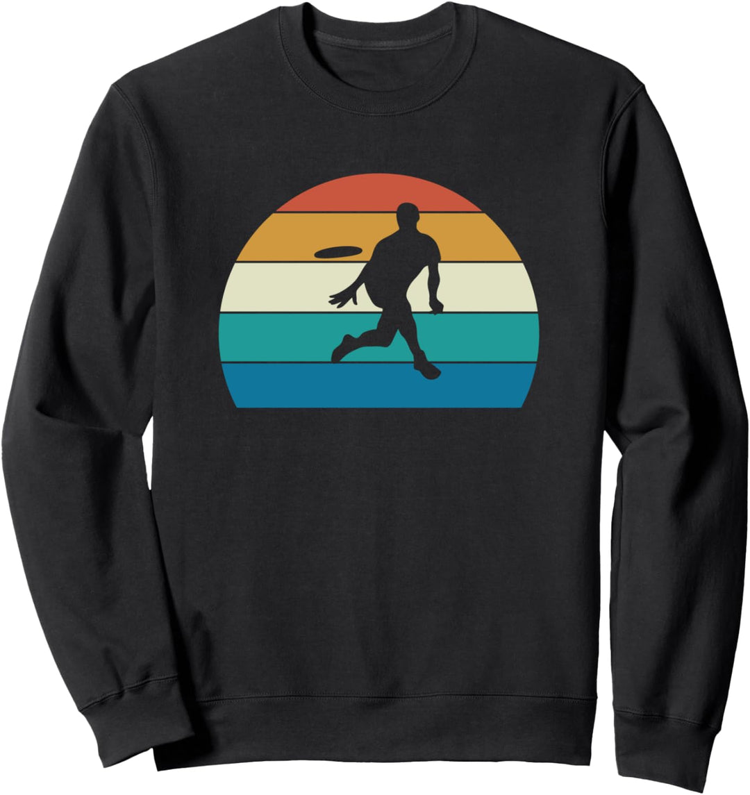 Ultimate Frisbee Disc Golf Spieler Retro Style Sweatshirt