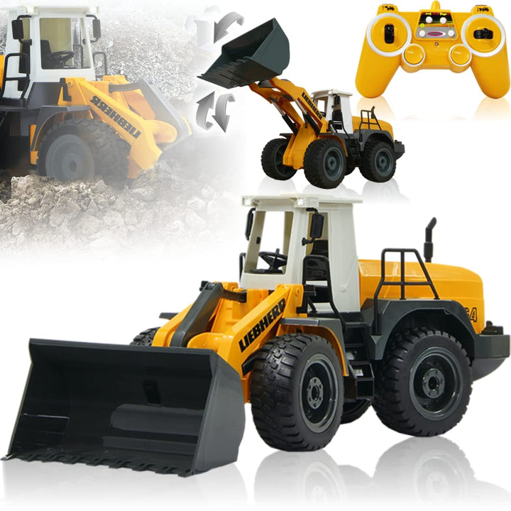 JAMARA Liebherr Radlader 564 Baustellenfahrzeug 1:20 ferngesteuert 2,4 GHz offiziell lizenziert (Lie