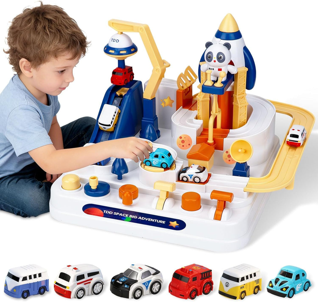 Auto Abenteuer Spielzeug,Kinder Spielzeugauto,Trackset,Montessori-Lernspielzeug,geeignet für Jungen