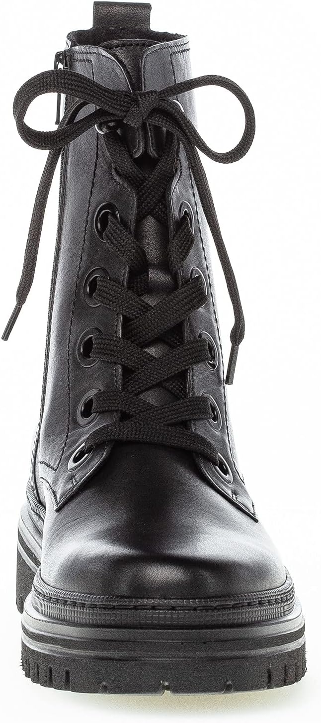 Gabor Damen Combat Boots, Frauen Biker- und Combat Boots 37 EU Schwarz, 37 EU Schwarz