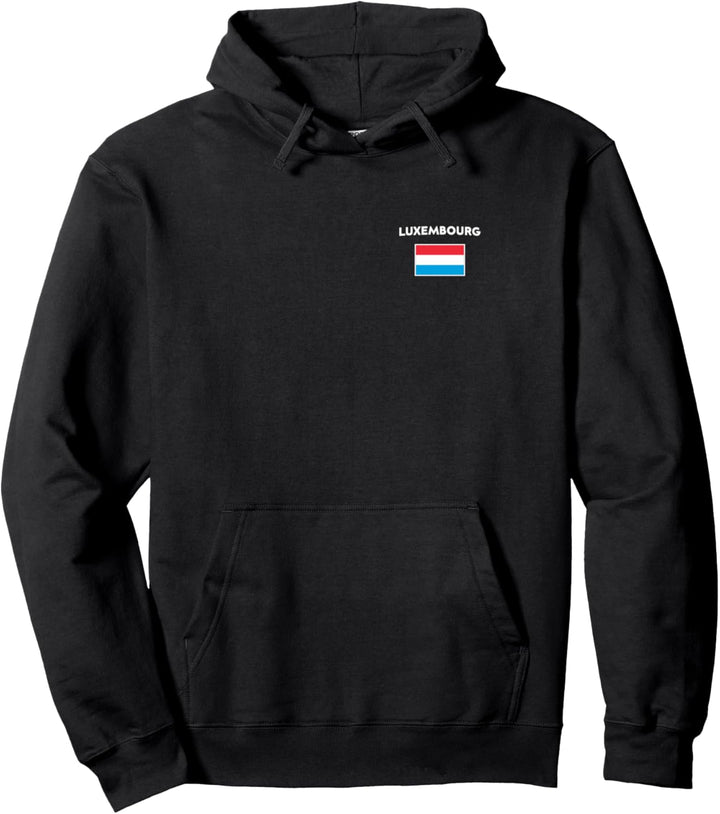 Luxembourg Flag Luxemburg Blue, White, Red Pullover Hoodie