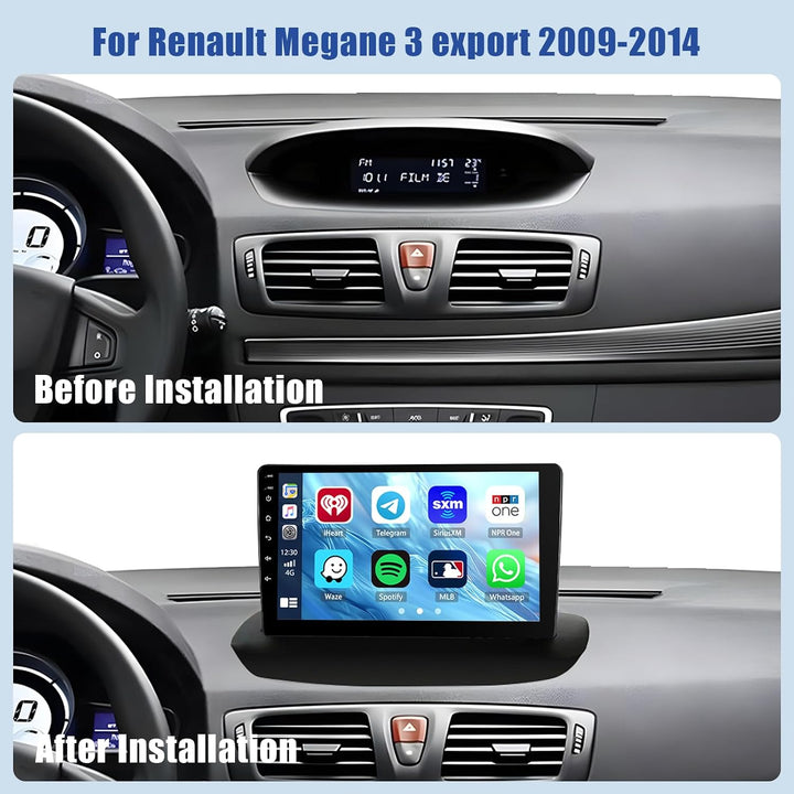 Inefala 8 Kern 6G+128G Android 15 Autoradio für Renault Megane 3 2009-2014 mit Wireless Carplay Andr