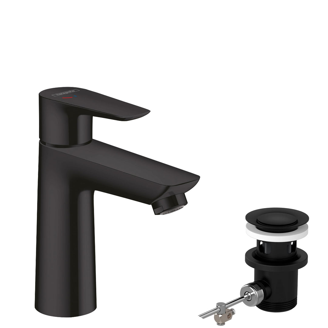 hansgrohe Wasserhahn Talis E CoolStart (wassersparende Armatur mit hohem Auslauf 110mm, Zugstangen-