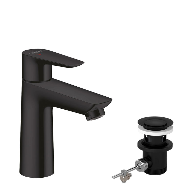 hansgrohe Wasserhahn Talis E CoolStart (wassersparende Armatur mit hohem Auslauf 110mm, Zugstangen-