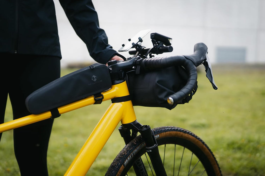 Oberrohrtasche für Fahrrad, 100% wasserdicht, TPU, Bikepacking, ROUGH RIDE II TOP L von M-WAVE