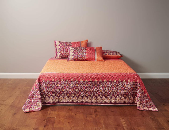 Bassetti LAGLIO Tagesdecke, Baumwolle, Orange, 220x255