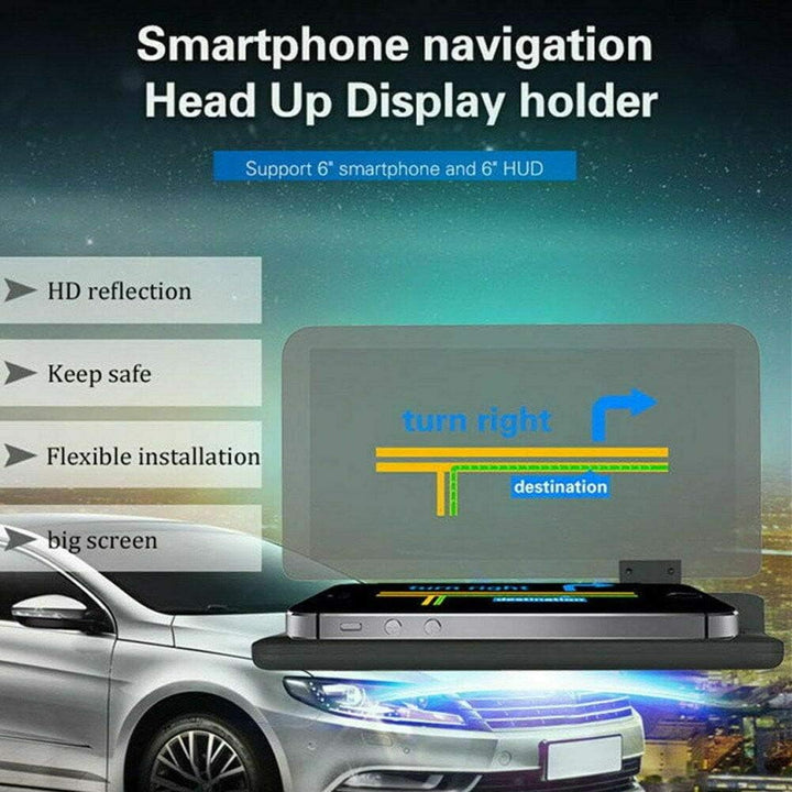 Riloer 6 Zoll Universal Auto HUD Display mit GPS Navigation Halterung