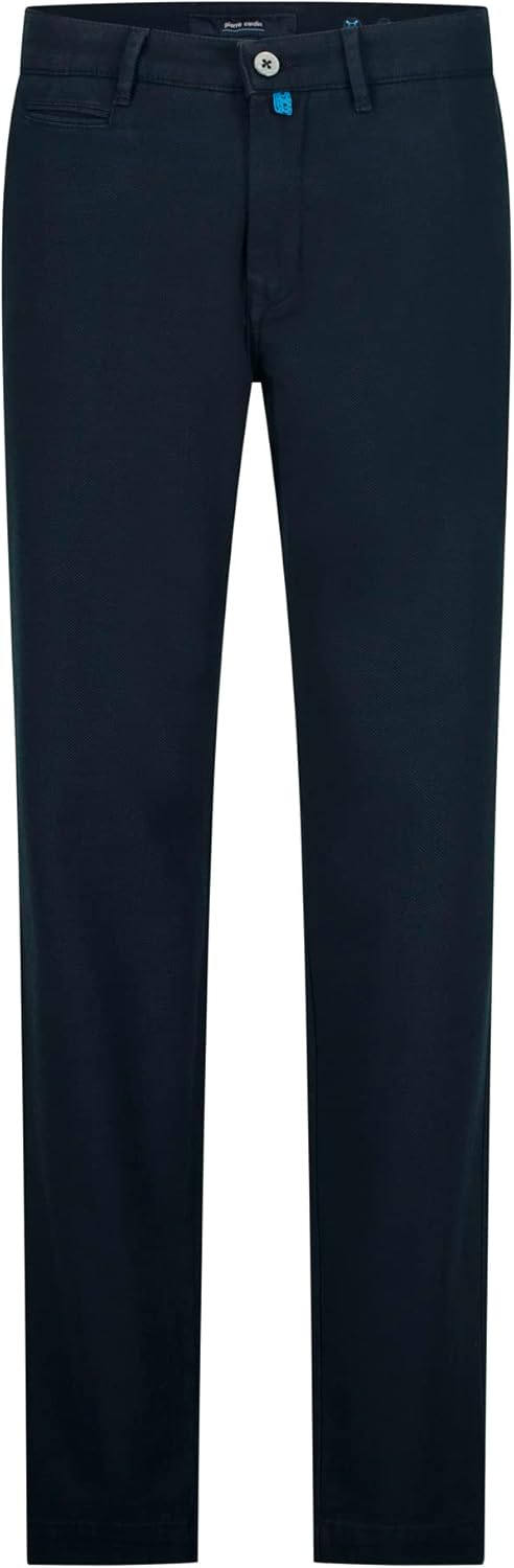 Pierre Cardin Herren Chino Futureflex Lyon | Männer Hose | Tapered Fit 30W / 34L Blau, 30W / 34L Bla