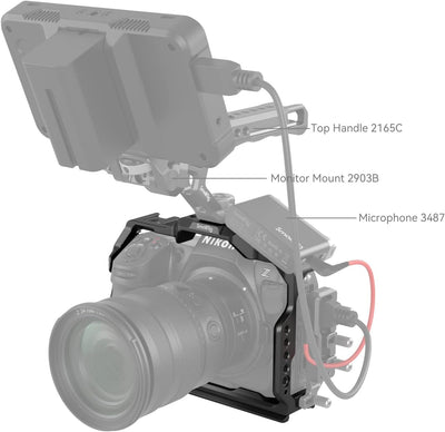 SMALLRIG Z8 Camera Cage für Nikon Z 8, Verdrehsicheres Design, Video-Vlog-Vollkäfig aus Aluminiumleg