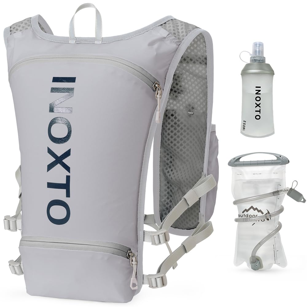 INOXTO Sport Wasserbeutel Weste Mit 1.5l Trinkblasen Running Weste Rucksack FüR Outdoor Wandern Trai