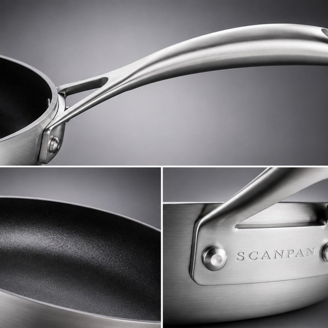 SCANPAN CS+ Pfannen-Set 2-tlg., 20+26 cm, Stratanium+, 5-Schicht, Edelstahl, 20+26 cm