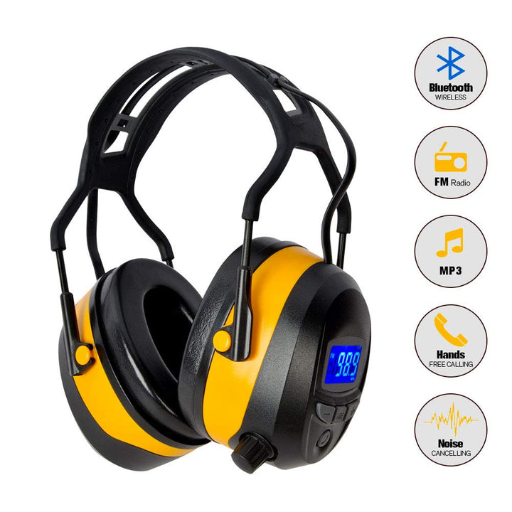 Gardtech Gehörschutz, Kapselgehörschutz mit Radio/Bluetooth/FM, Sicherheits-Ohrenschützer mit NRR 29