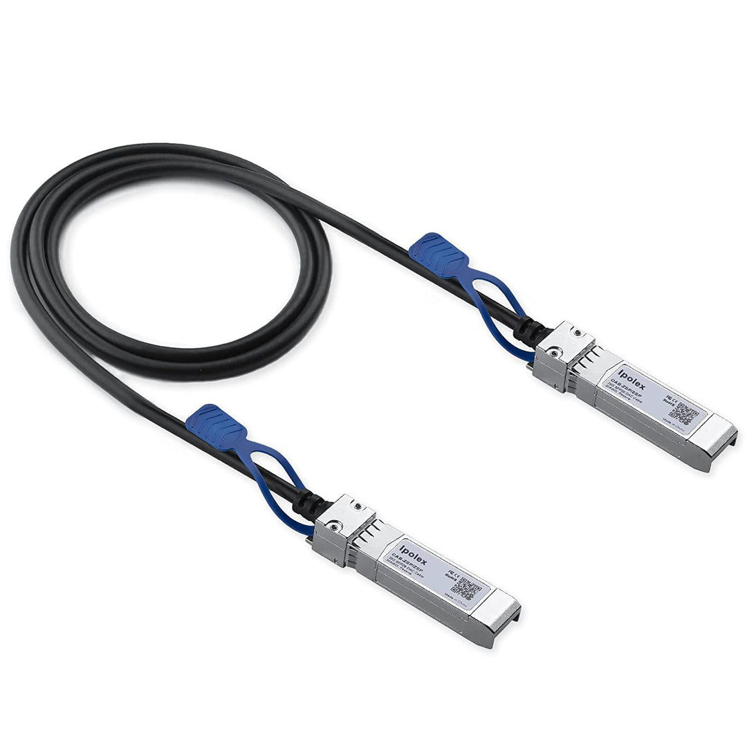 ipolex 25G SFP28 DAC Kabel, 25GBASE-CR SFP+ Twinax Kabel, 25 Gbit/s SFP28 zu SFP28 Direct Attach Kup