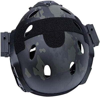 Taktischer Airsoft PJ Helm F22, EIN Integral-Schutzhelm Mit Abnehmbarer Maske Und Brille, Outdoor-Re