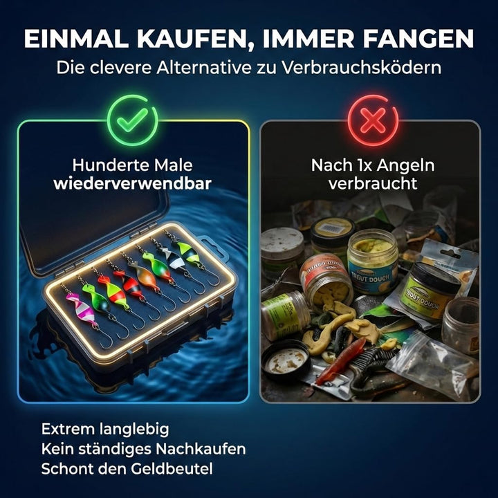 Njord Kalastus Messeneuheit 2024 Spoons Forelle Mega Twist 10 Stück in Spoonbox | Forellen Angeln Sp