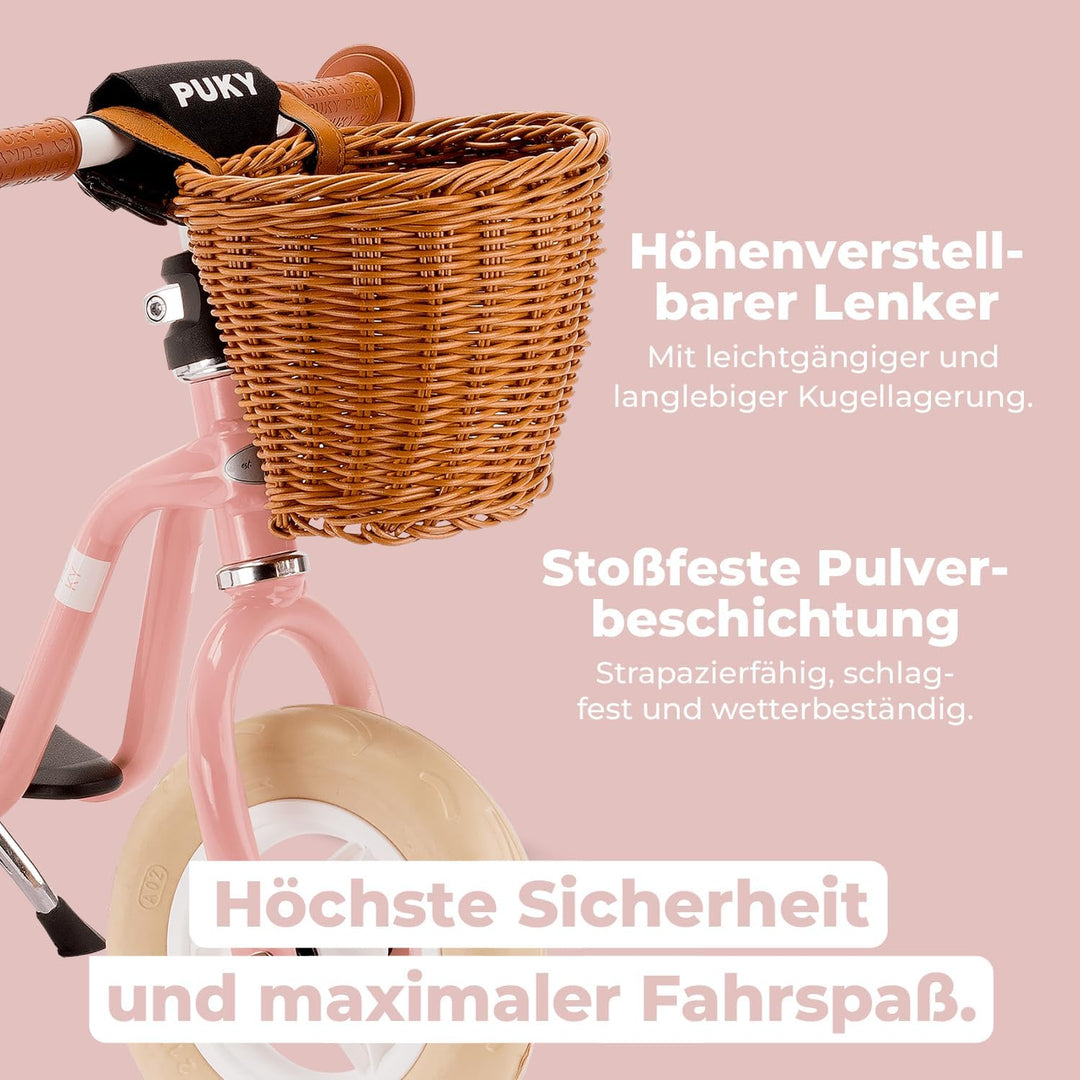 PUKY LR M Classic | sicheres und stylisches Laufrad | Lenker &amp; Sattel höhenverstellbar | rutschfeste