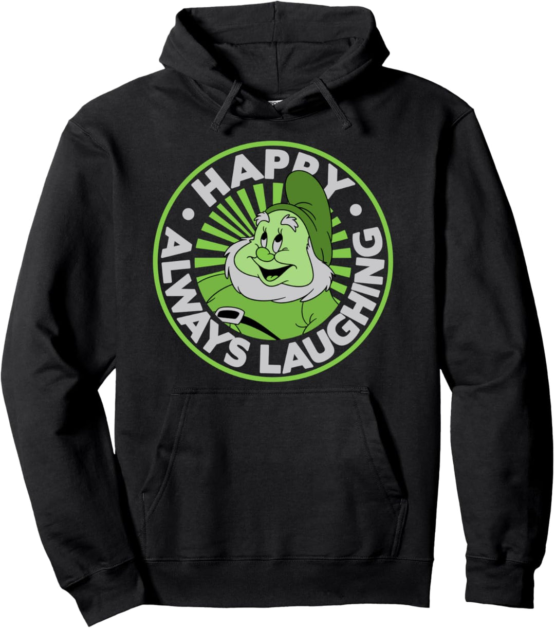 Disney Snow White Happy Always Laughing Circle Portrait Pullover Hoodie