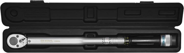 SW-Stahl 03933L Drehmomentschlüssel 1/2 Zoll 40-210 Nm mit umschaltbarem Ratschenkopf für Reifenwech