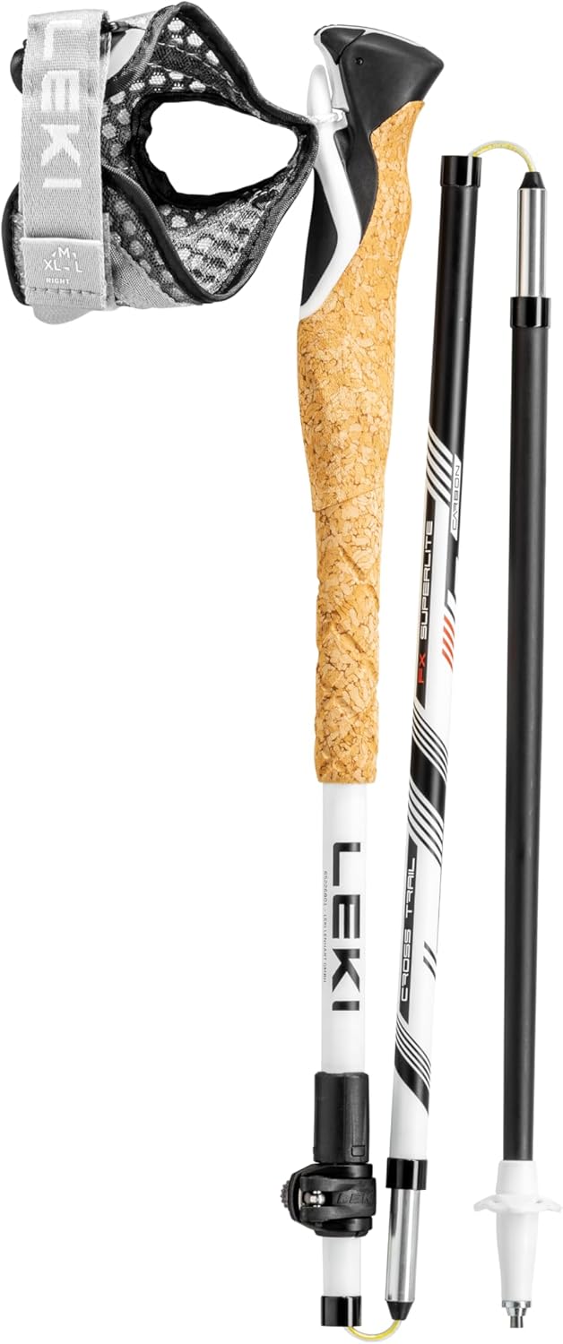 Leki Cross Trail FX Superlite Stöcke Taglia unica white-bright red-black, Taglia unica white-bright
