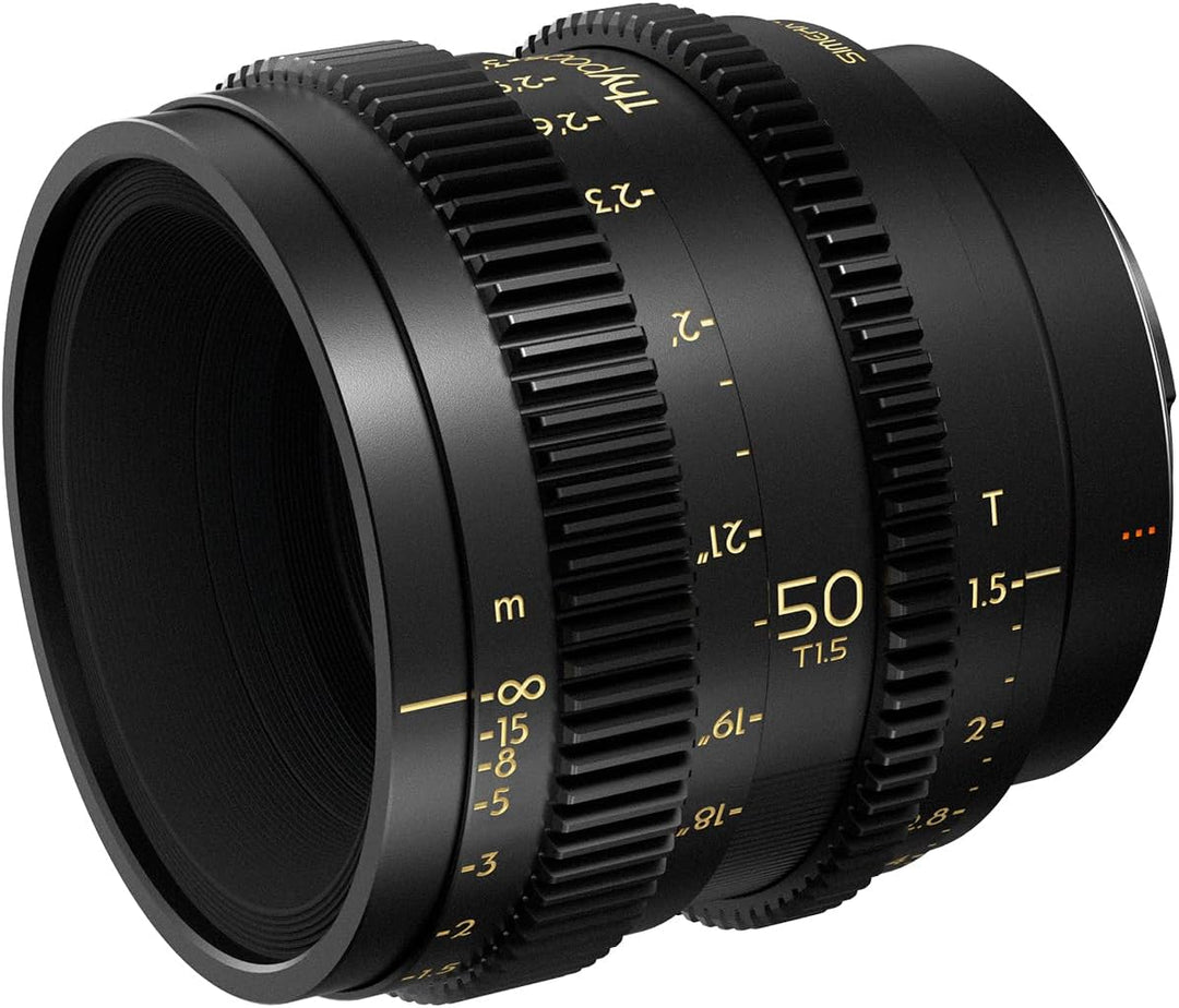 THYPOCH Simera-C 50mm T1.5 FF Prime Cine Lens for Sony E-Mount - Black Sony E Mount 50mm Brennweite,
