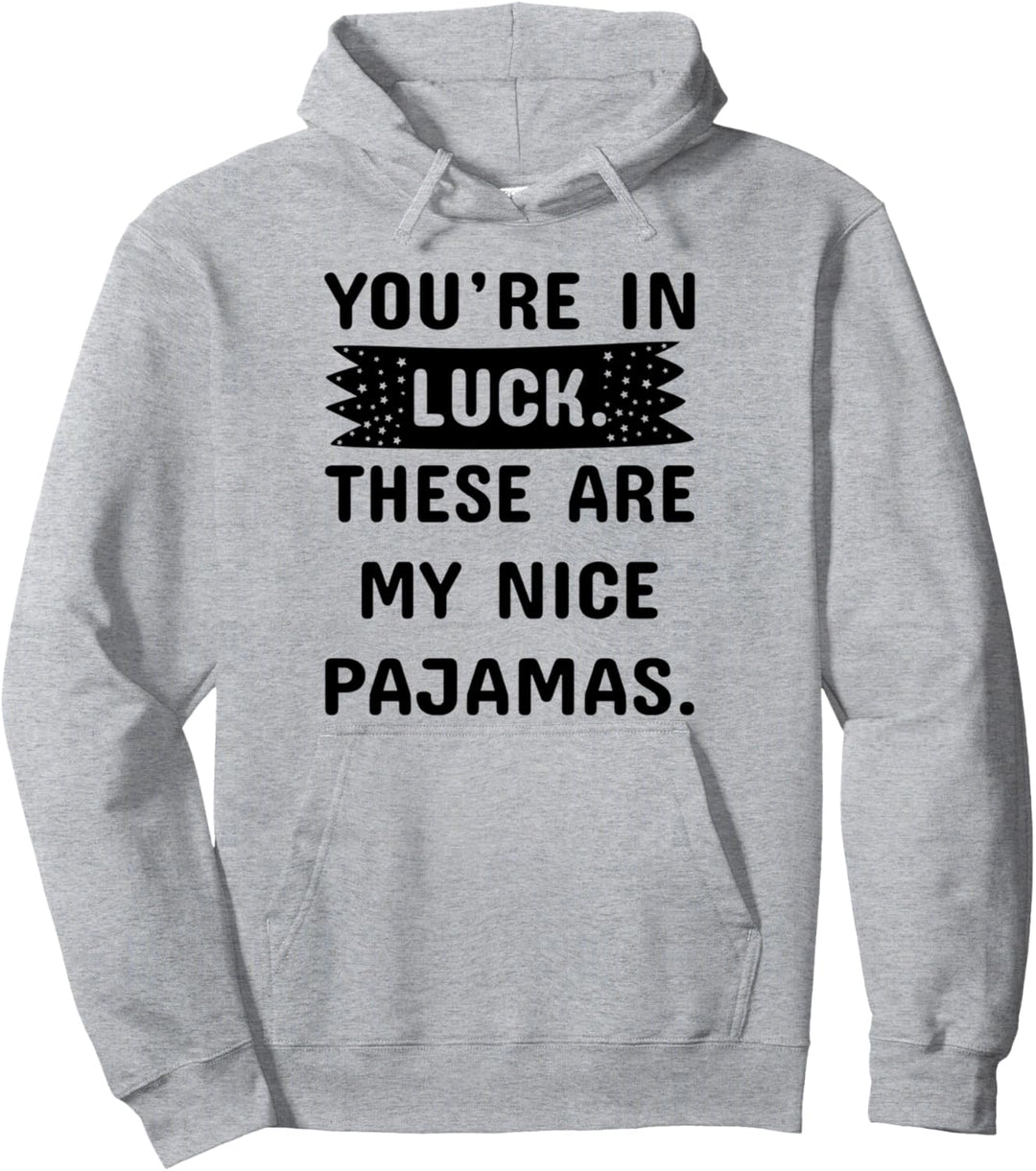 Kids Pajamas PJs Top Girls Boys These Are My Nice Pajamas Pullover Hoodie