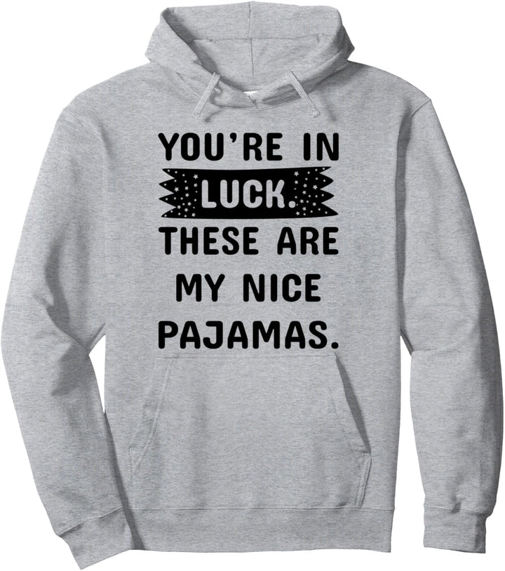 Kids Pajamas PJs Top Girls Boys These Are My Nice Pajamas Pullover Hoodie