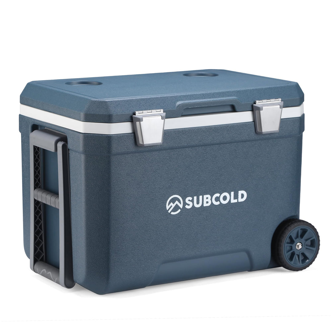 Subcold MOBI Rollkühlbox - Isolierte Kühlbox auf Rollen mit Griffen und Ablauf | Eiskühler für Reise