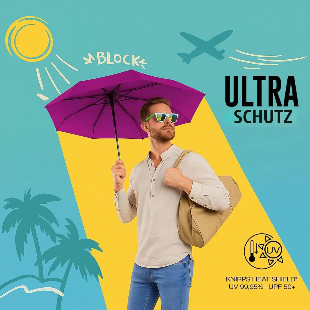 Knirps Taschenschirm U.200 Ultra Light Duomatic Vision Berry, Berry