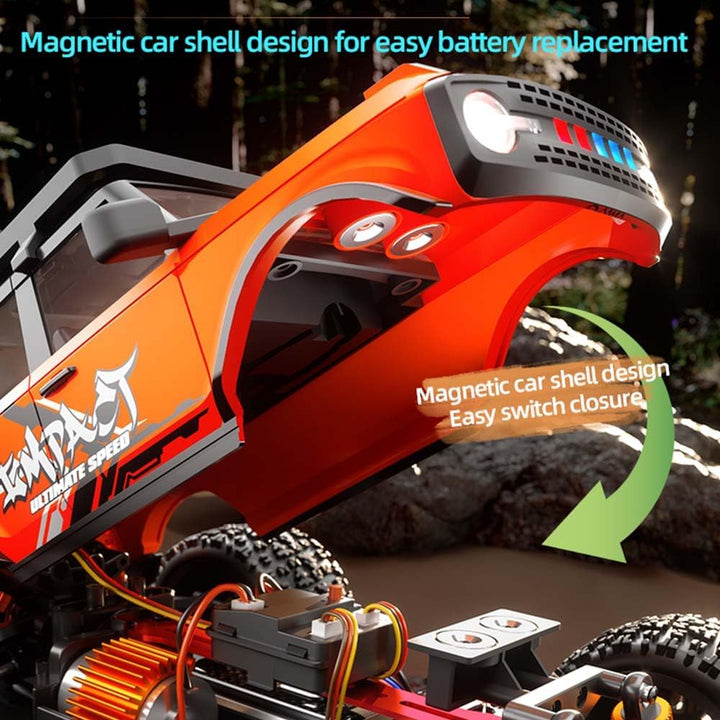 X-Verse SG201PRO Ferngesteuertes Auto, 1:20 55KM/H RC Autos Kohlebürste Motor, 4WD All Terrain Offro
