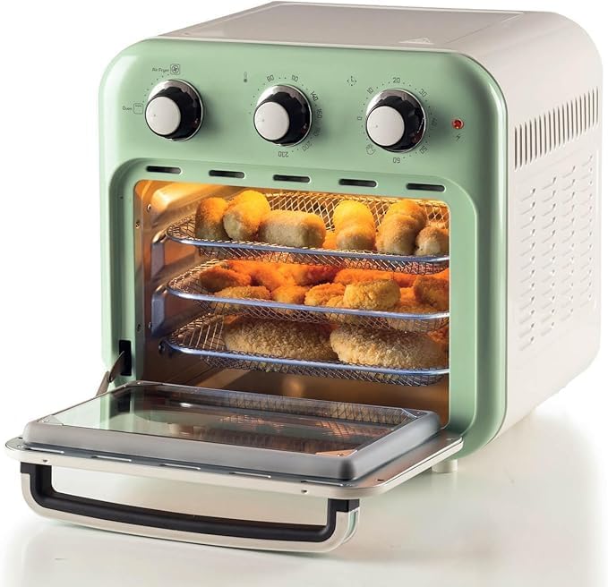 Ariete 4632 Vintage Heissluftfritteuse und Backofen, 1400 W, 2in1, 16 l Fassungsvermögen, inklusive