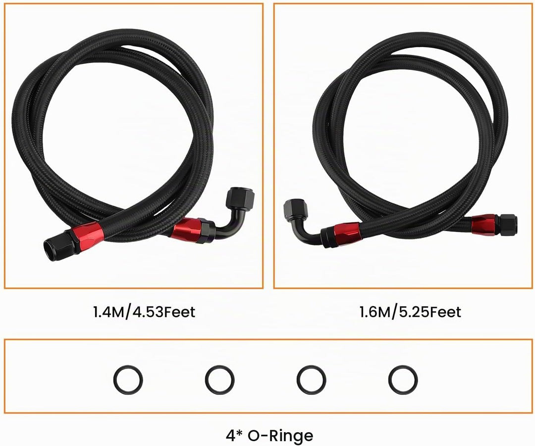 maXpeedingrods Ölkühler 13 reihe AN10 Universal Motor Getriebe Ölkühler 3/4 "UNF16 Schläuche Kit sch