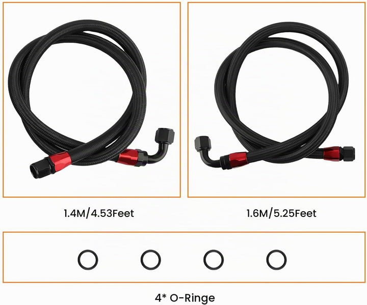 maXpeedingrods Ölkühler 13 reihe AN10 Universal Motor Getriebe Ölkühler 3/4 "UNF16 Schläuche Kit sch